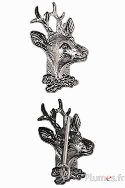 Broche model 1 - 30 x 10 mm - zilverkleurig